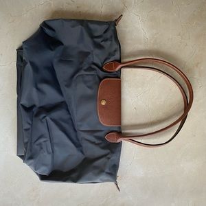 Longchamp La Pilage Large Shoulder Tote - Grey